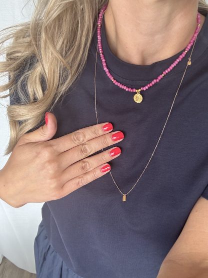 Kette "Pink Blues" – Bild 3