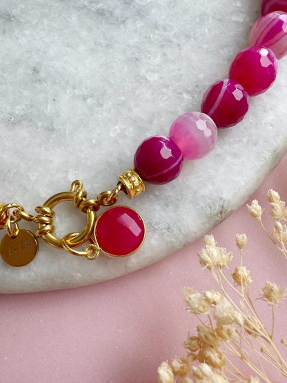 Kette "Pink Dust“ – Bild 3