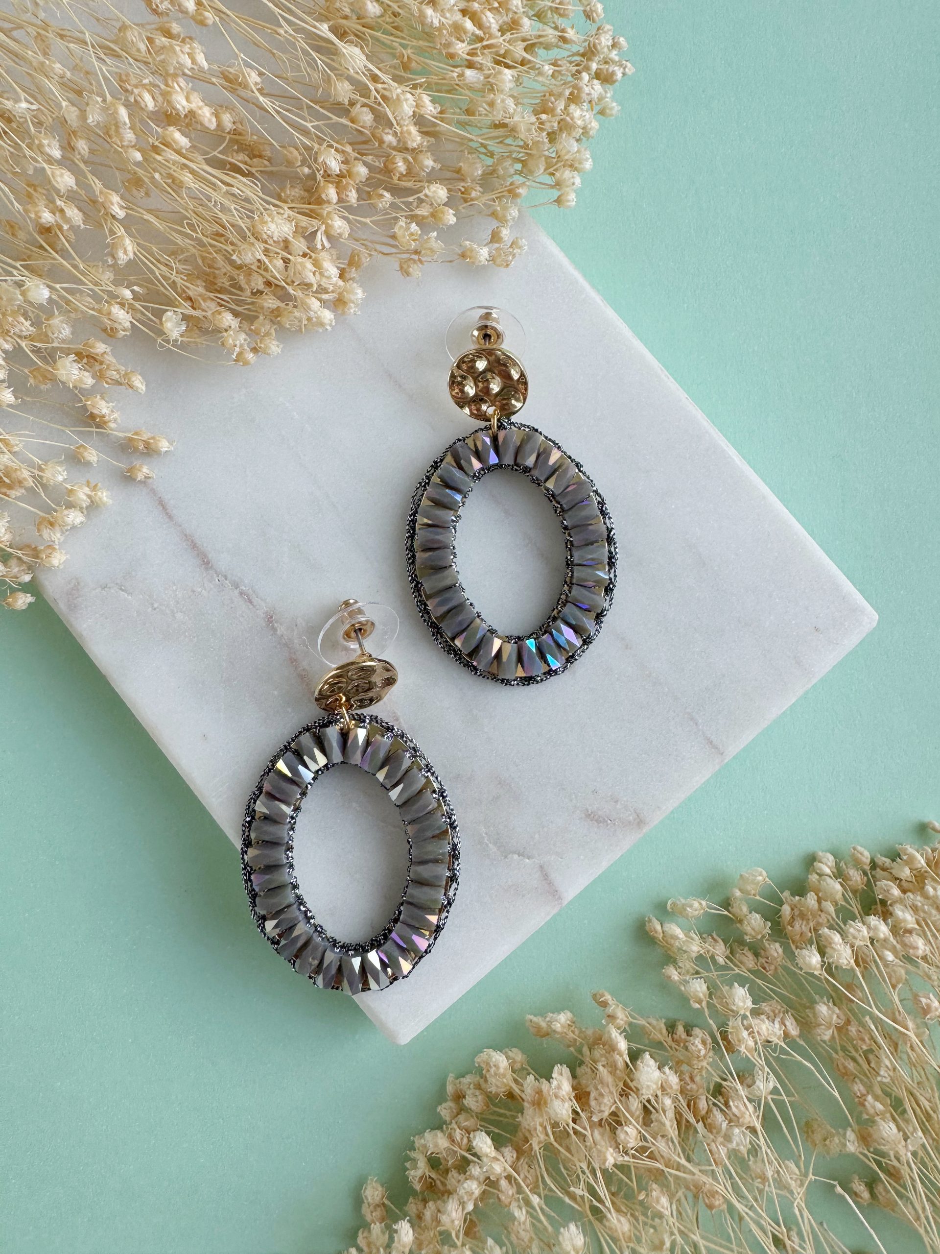 Ohrringe "Foggy Field"