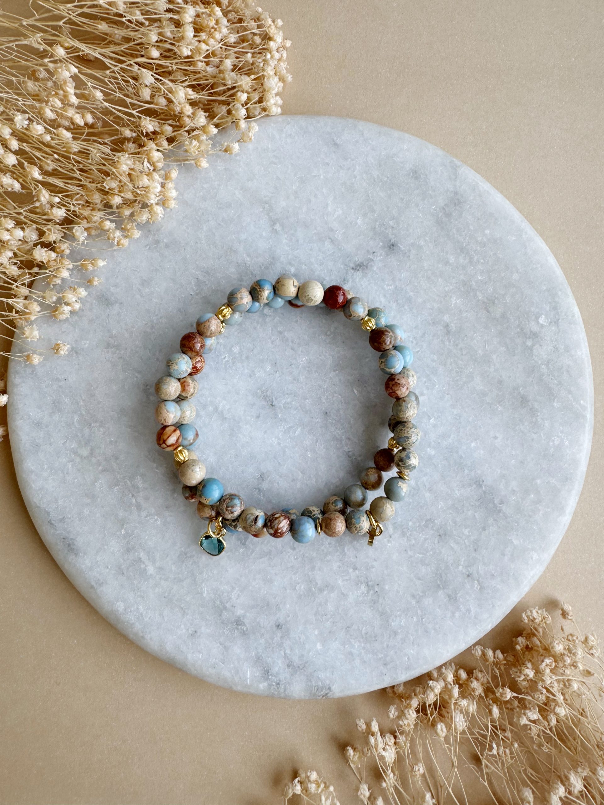 Jaspis Set "Blossom Blue“