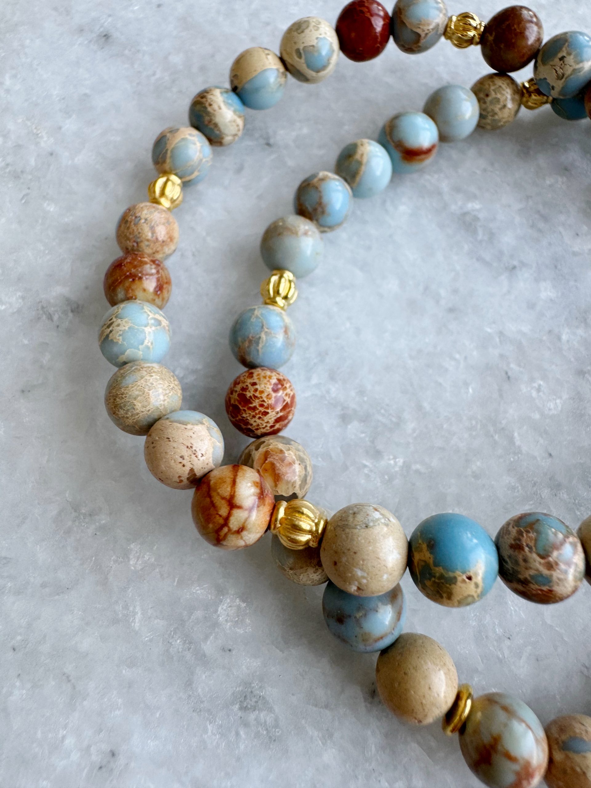 Jaspis Set "Blossom Blue“ – Bild 2