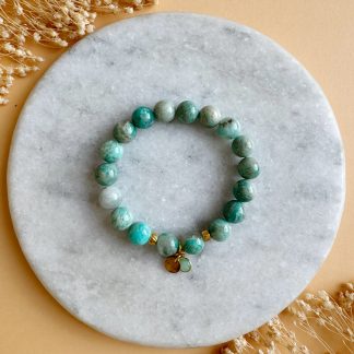 Amazonit "Cloudy Green"