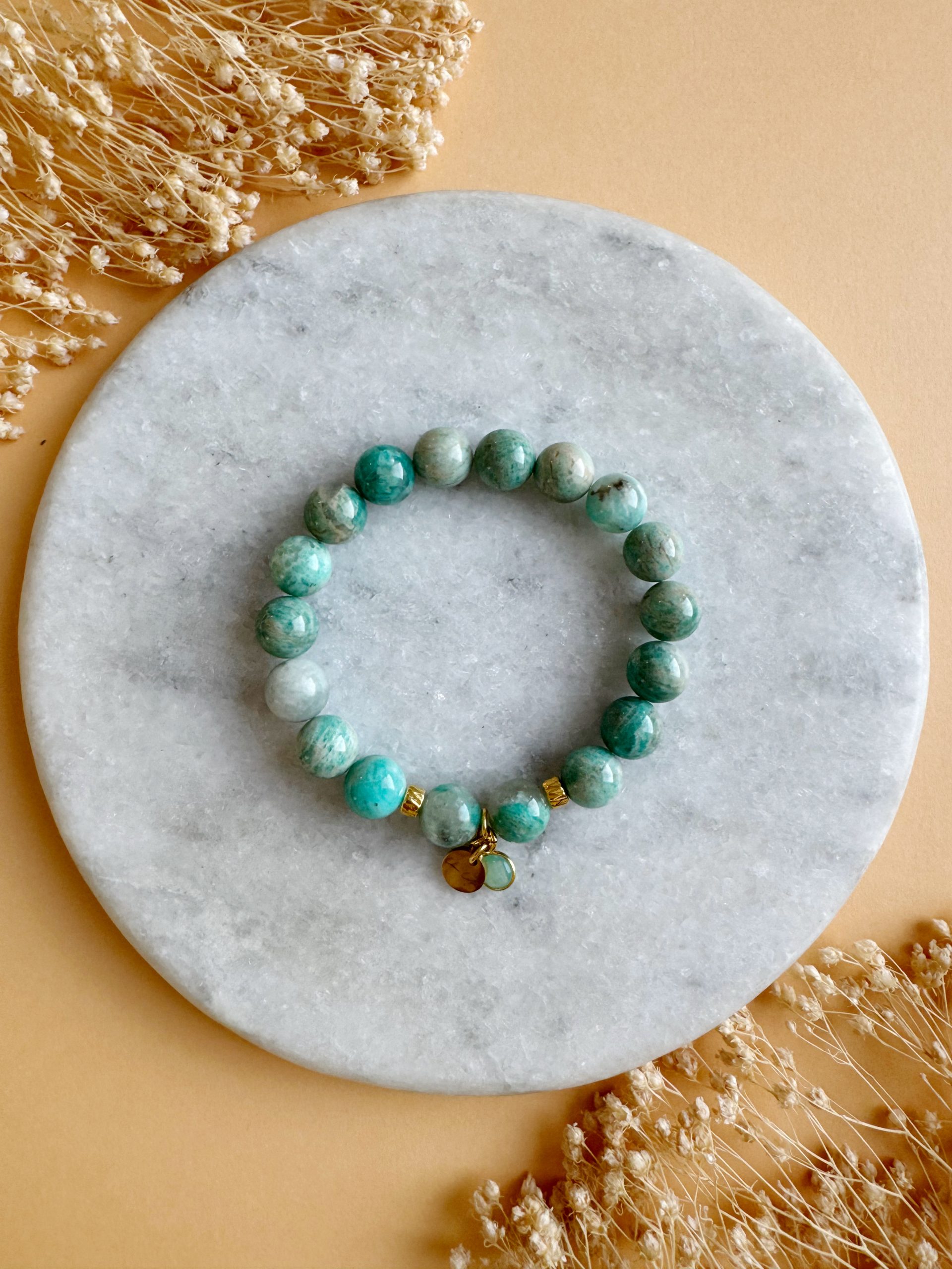 Amazonit "Cloudy Green"