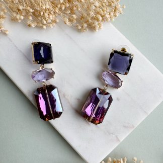 Ohrringe "Crystal Violet"