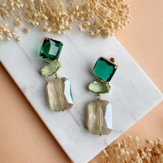 Ohrringe "Crystal Green"