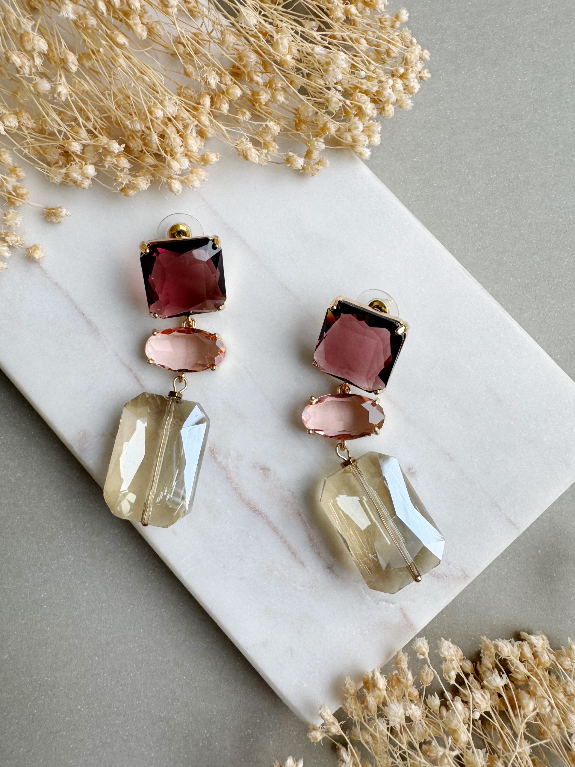 Ohrringe "Crystal Rosé"