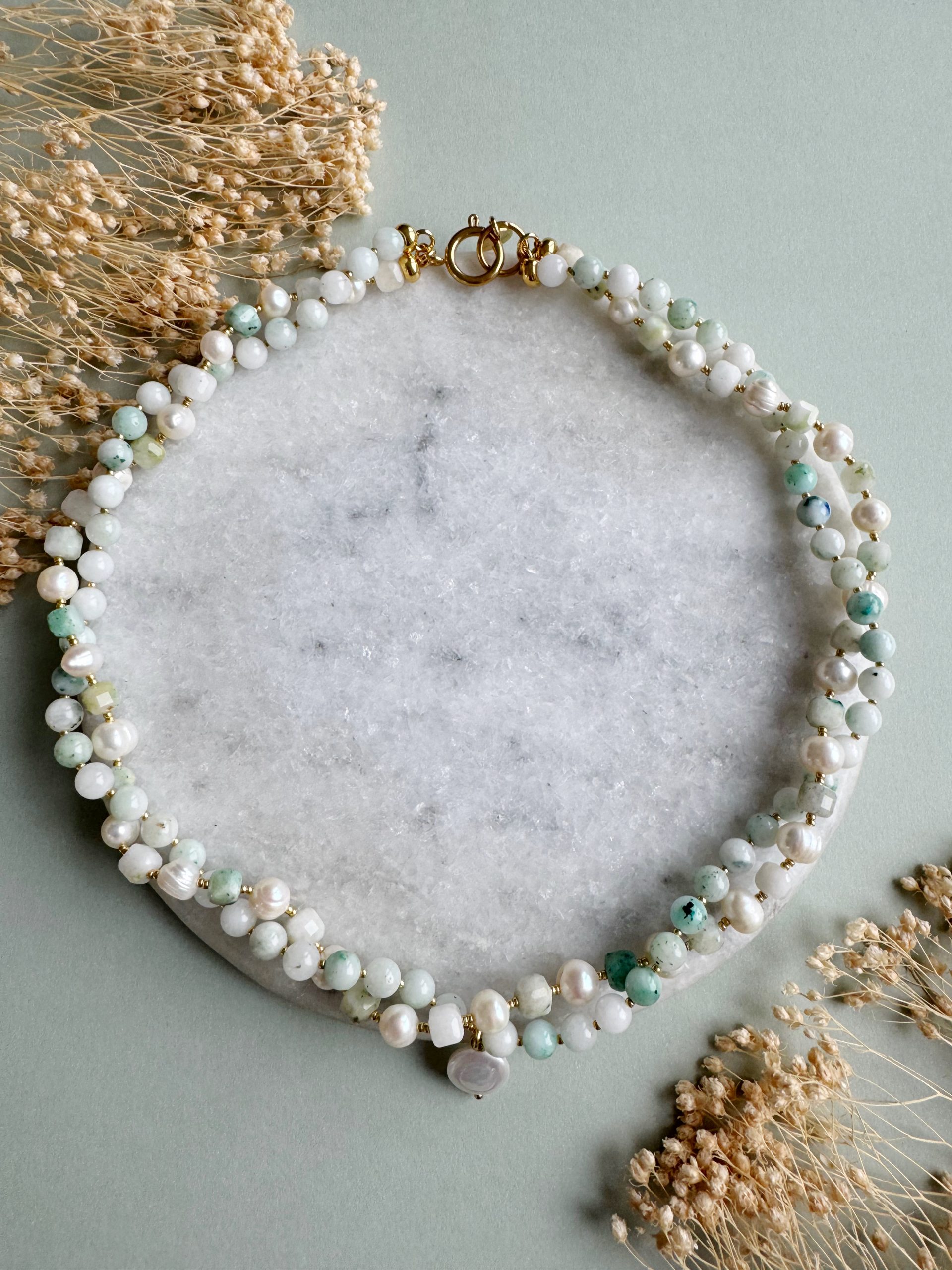Kette "Mint Cream" – Bild 4