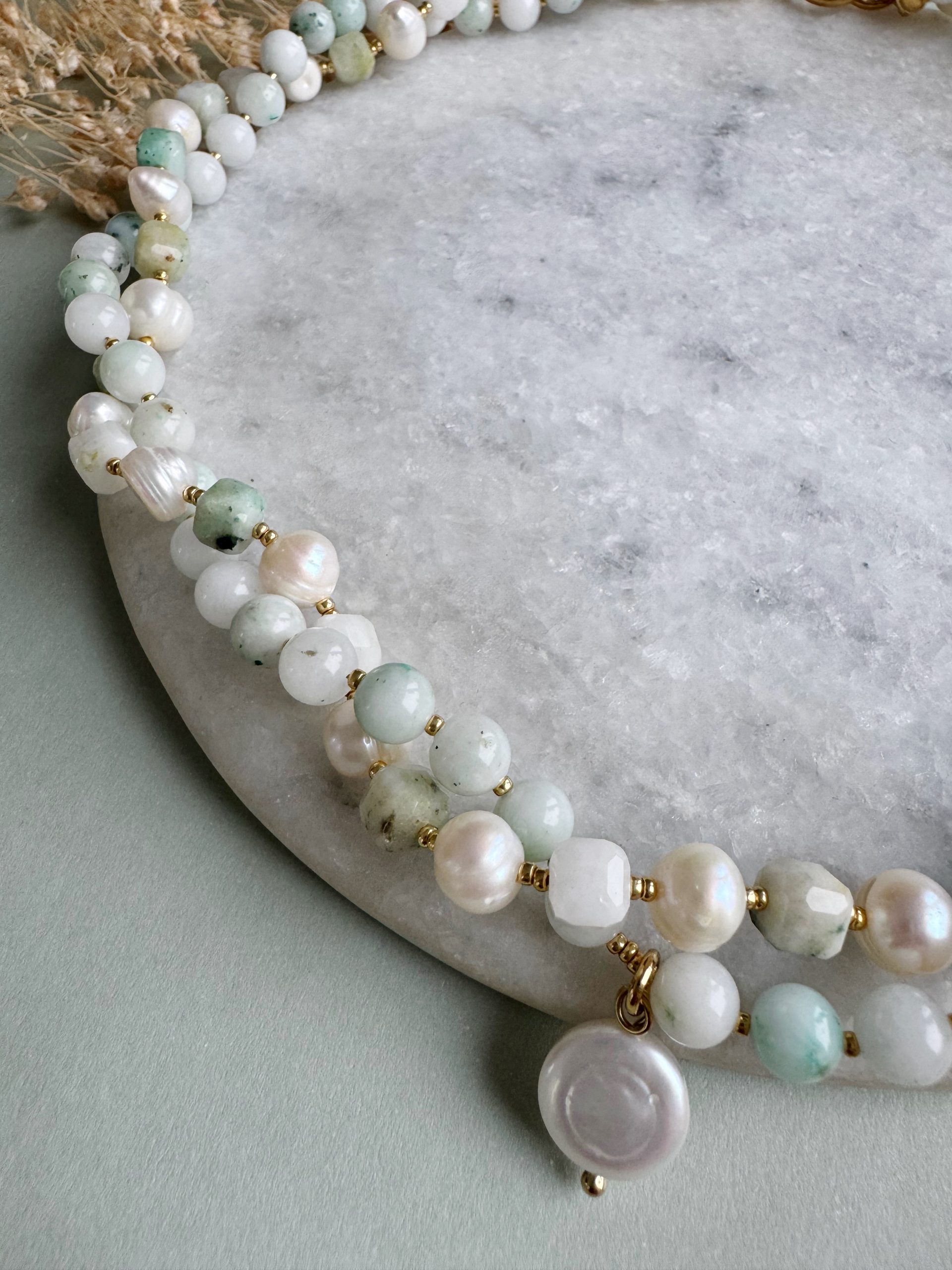 Kette "Mint Cream" – Bild 2