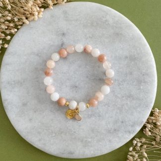 Aventurin "Aquarelle Peach"