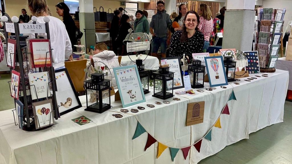 Tanja Kujath auf dem Meringer Kreativmarkt