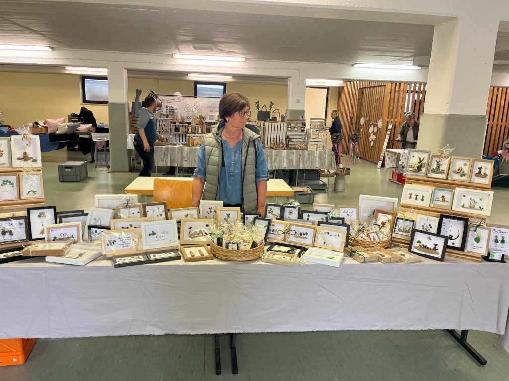 Anja Häfner am Meringer Kreativmarkt