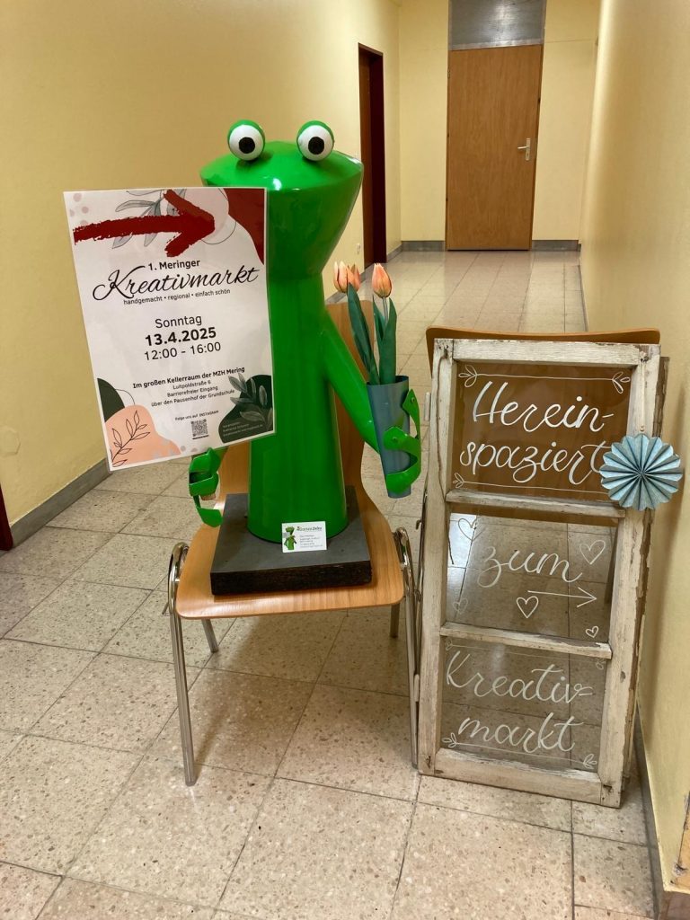 Eingangsbereich zum Meringer Kreativmarkt