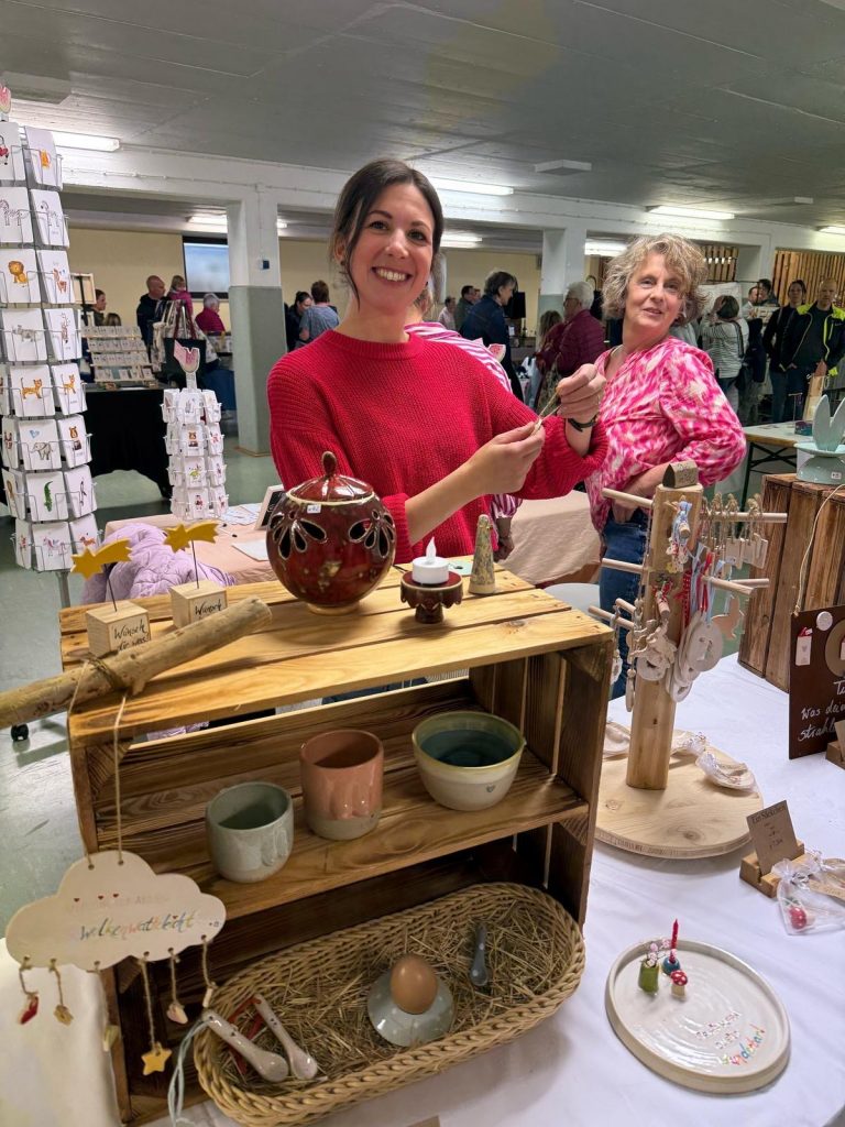 Katharina Peter auf dem Meringer Kreativmarkt