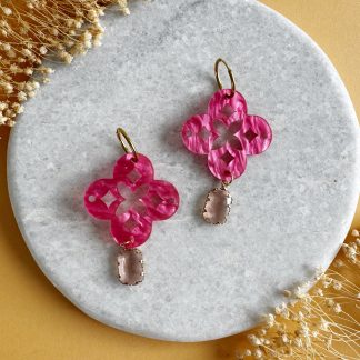 Ohrringe "Crystal Rosé"