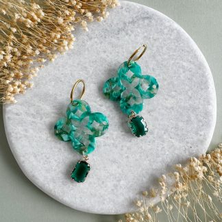 Ohrringe "Crystal Green"